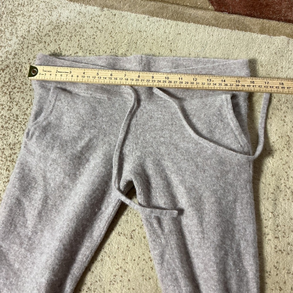 Van Winkle & Co Cashmere Knit Jogger Pants Womens Medium Mauve Tan Loungewear - Picture 2 of 8